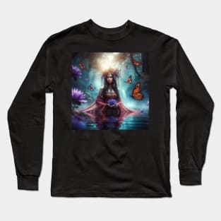 Witch on Lake Long Sleeve T-Shirt